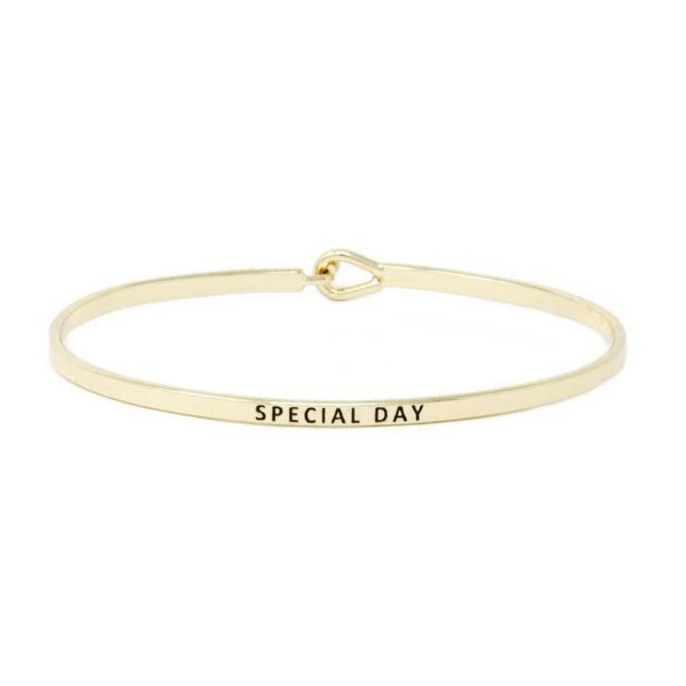 SPECIAL DAY MESSAGE BRACELET  GOLD